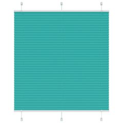 vidaXL Πλισέ Στόρι Πετρόλ Πράσινο 115x100 εκ. Πλάτος Υφάσματος 114,4 εκ. Πολυεστέρας