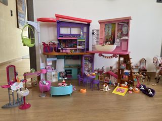 Μεγάλο Πακέτο Barbie Σπίτι Malibu, Sweet Orchard Farm, Στάβλος, Άλογα, Ζωάκια και Αξεσουάρ