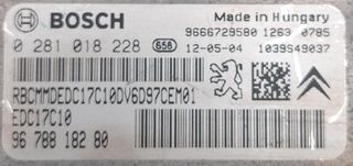 ΕΓΚΕΦΑΛΟΣ PEUGEOT 208 I 1.6, 0281018228, 9678818280, EDC17C10, -- ΞΕΚΛΕΙΔΩΤΟΣ ---thumb-1