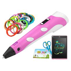 3D Pen Στυλό Εκτύπωσης 3D Ροζ Magic Printer με Νήμα 110m