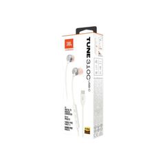 JBL Tune 310C White Ενσύρματα Ακουστικά USB-C Λευκά