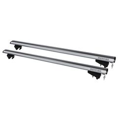 MENABO MENABO ΜΠΑΡΕΣ ΟΡΟΦΗΣ ΑΛΟΥΜΙΝΙΟΥ LINCE XL SILVER 135 cm ΣΕ ΑΣΗΜΙ ΧΡΩΜΑ ΓΙΑ Kia Carens (RP) 5 doors 2013>2019 ΜΕ FLUSH RAILS - 2 ΤΕΜ (8880/MB) MP.8880/MB-67-thumb-1