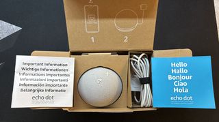Amazon Echo Dot with Clock 5th Generation σε αρίστη κατάσταση-thumb-1