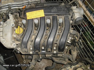 RENAULT MEGANE 02-08 Κινητήρας 1.600cc K4MD812