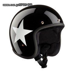 ΚΡΑΝΟΣ BANDIT JET HELMET STAR BLACK/WHITE