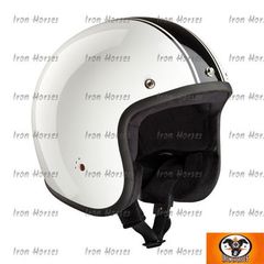 ΚΡΑΝΟΣ BANDIT JET HELMET CLASSIC WHITE/BLACK
