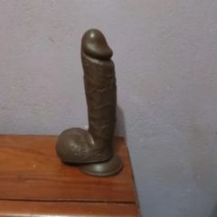 Brown Realistic Dildo-thumb-1