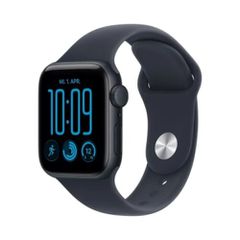 Apple Watch SE 3 (2025) Gps +Cellular 44mm Midnight Aluminium Case με S/M Navy Blue Sport Band EU