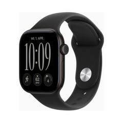 Apple Watch (Series 12 2026) GPS +Cellular 42mm Black Aluminium Case με S/M Black Sport Band EU