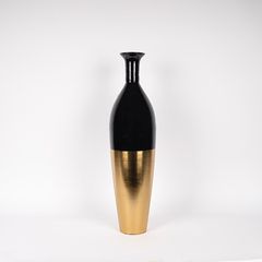 ΒΑΖΟ ΜΕΤΑΛΛΙΚΟ - ΚΕΡΑΜΙΚΟ ΧΡΥΣΟ - ΜΑΥΡΟ 18x9.5x67.5cm Eurolamp 819-01152