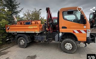 Ανατροπή + Γερανός Mitsubishi 2014 PFAU REXTER 4X4 FUSO CANTER-thumb-1