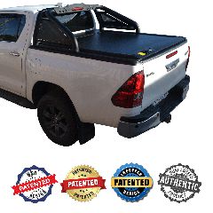 ΚΑΠΑΚΙ ΚΑΡΟΤΣΑΣ ΡΟΛΟ ΑΛΟΥΜΙΝΙΟΥ ΜΕ LED ROLL-BAR ΔΥΟ ΣΚΕΛΩΝ TEK 2 MAX 9080 ROLL+RB 428BL-LED TOYOTA HILUX REVO 2016+ & HILUX 2021+