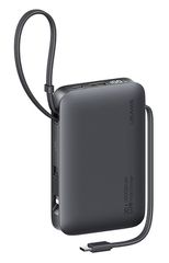 USAMS power bank CD228 με 2x καλώδια, 2x θύρες εξόδου, 10000mAh, 20W, γκρι
