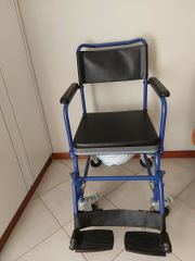 Mobiak Αναπηρικό αμαξίδιο Gemini Blue με δοχείο 43cm
