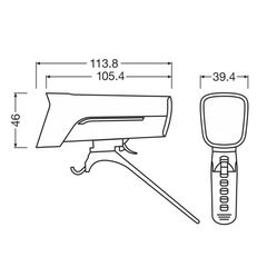 Σετ Εμπρός & Πίσω Φώτα Ποδηλάτου Usb Type-C Osram LedsBike Race 50 Set LEDBL101SET-thumb-3