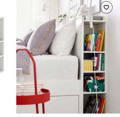 IKEA BRIMNES Κεφαλάρι με αποθηκευτικό χώρο (160 cm) - Λευκό - Άριστη κατάσταση