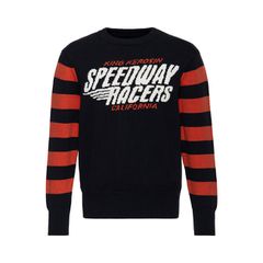 King Kerosin Μπλούζα Μακρυμάνικη Speedway racers sweatshirt black/red - M