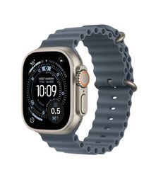 Apple Watch Ultra 3 Titanium 49mm Αδιάβροχο με eSIM και Παλμογράφο (Natural Titanium Case with Anchor Blue Ocean Band)