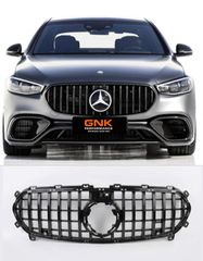 ΜΑΣΚΑ ΕΜΠΡΟΣ Mercedes W223 S Class Sedan 2024+ AMG GT-R Panamericana Design All Black front grill