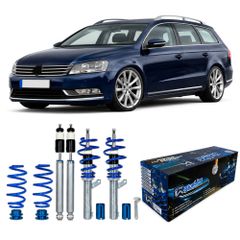 Σετ ανάρτησης χαμηλώματος BlueLine coilover για VW Passat sedan και wagon B7/3C 1.4 TSI, 1.8 TSI, 2.0 TSI, 1.6 TDI, 2.0 Blue TDI 2010-2014, όχι για Alltrack