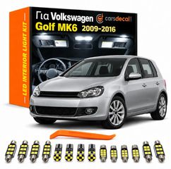 LED Kit Εσωτερικού Φωτισμού για Volkswagen Golf MK6 2009–2016 – 14 τεμάχια