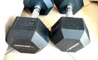Αλτήρες 17.5 kg Σετ Εξάγωνο Λάστιχο