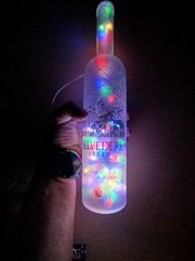 Διακοσμητικό φωτιστικό μπουκάλι 1L Belvedere Vodka με LED σε