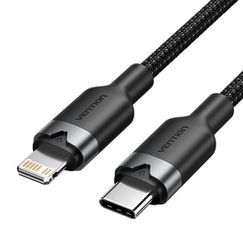 CABLE USB-C TO LIGHTNING/2M BLACK LALBH VENTION