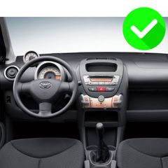 CARMEDIA CM20810B-13 KNOB TABLET 10'' OEM CITROEN C1 | PEUGEOT 107 | TOYOTA AYGO 2005-2014-thumb-2