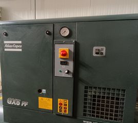 Πωλείται αεροσυμπιεστής Αtlas copco Gx5ff-Mόνο 26 ώρες λειτουργίας