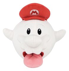 Super Mario Plush Figure Boo Mario 21 cm