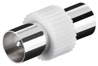 GOOBAY αντάπτορας καλωδίου coaxial 11535, αρσενικό, λευκό, 10τμχ