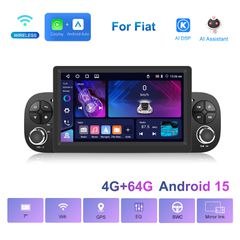 Fiat Panda (2012-2024) Android οθόνη 7" 4+64GB Ασύρματο CarPlay & Aσύρματο Android Auto GPS WiFi EQ