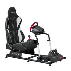 Huzaro Βάση Τιμονιού και Πεντάλ Cockpit Sim Racing με Ρυθμιζόμενο Κάθισμα, Μαύρο Speed 5.5 5900415031529