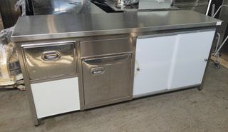 ΕΡΜΑΡΙΟ ΜΕ ΝΤΟΥΛΑΠΙ-ΑΜΠΑΡΙ ΚΑΙ ΡΑΦΙ 180Χ50Χ85 CM-thumb-1