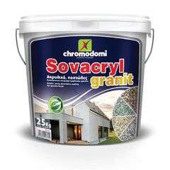 Ακρυλικό, Παστώδες Διακοσμητικό Επίχρισμα Εμφάνισης Γρανίτη SOVACRYL GRANIT