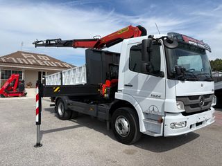 Ανατροπή + Γερανός Mercedes-Benz 2007 Atego 1624 **Σούστα εμπρός & πίσω**-thumb-1