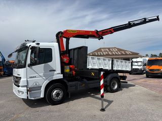 Ανατροπή + Γερανός Mercedes-Benz 2007 Atego 1624 **Σούστα εμπρός & πίσω**-thumb-2