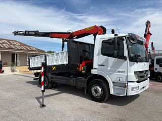 Ανατροπή + Γερανός Mercedes-Benz 2007 Atego 1624 **Σούστα εμπρός & πίσω**-thumb-3