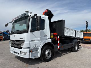 Ανατροπή + Γερανός Mercedes-Benz 2007 Atego 1624 **Σούστα εμπρός & πίσω**-thumb-5