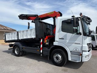 Ανατροπή + Γερανός Mercedes-Benz 2007 Atego 1624 **Σούστα εμπρός & πίσω**-thumb-6