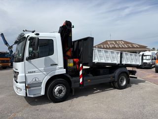 Ανατροπή + Γερανός Mercedes-Benz 2007 Atego 1624 **Σούστα εμπρός & πίσω**-thumb-7