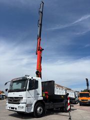 Ανατροπή + Γερανός Mercedes-Benz 2007 Atego 1624 **Σούστα εμπρός & πίσω**-thumb-8
