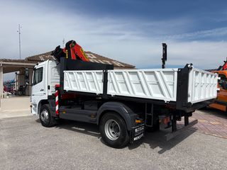 Ανατροπή + Γερανός Mercedes-Benz 2007 Atego 1624 **Σούστα εμπρός & πίσω**-thumb-11