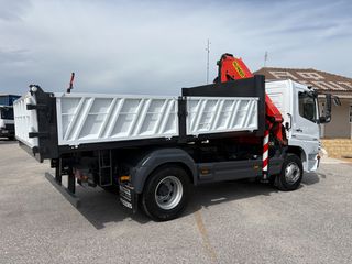 Ανατροπή + Γερανός Mercedes-Benz 2007 Atego 1624 **Σούστα εμπρός & πίσω**-thumb-14