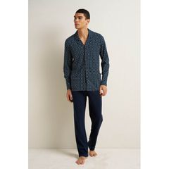 Vamp Ανδρική Πυτζάμα Βαμβακερή Με Κουμπιά Geometric Winter '26