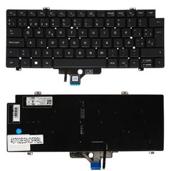Teclado Español para Portátil - Spanish Laptop Keyboard για Dell Latitude 7420 7430 7520 7530 0NT58M NT58M MV4X8 0D41WW 0TM1D7 TM1D7 MF1DR 0MF1DR NJGWK ES No Frame Backlight Black ( Κωδ.40702ESNOFRBL