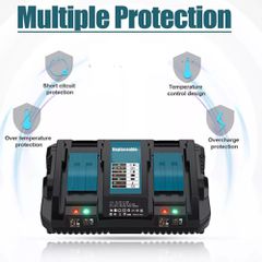 Επαναφορτιζόμενη Μπαταρία Li-Ion 18V Συμβατή με Makita LXT (BL1860B / BL1850B / BL1830) με Ένδειξη LED-thumb-3