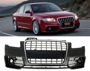 ΠΡΟΦΥΛΑΚΤΗΡΑΣ ΕΜΠΡΟΣ Audi A4 B7 8E (2004-2008) - S3 Design chrome grill front bumper