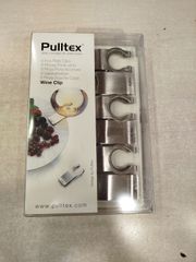 Pulltex Wine Clips – Σετ 6 ανοξείδωτα στηρίγματα ποτηριού για πιάτο